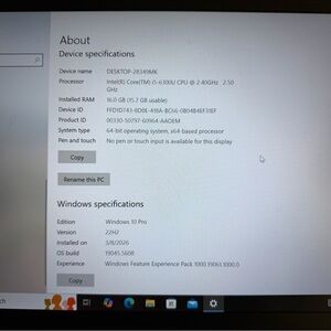 Lenovo Laptop - Black and Gray